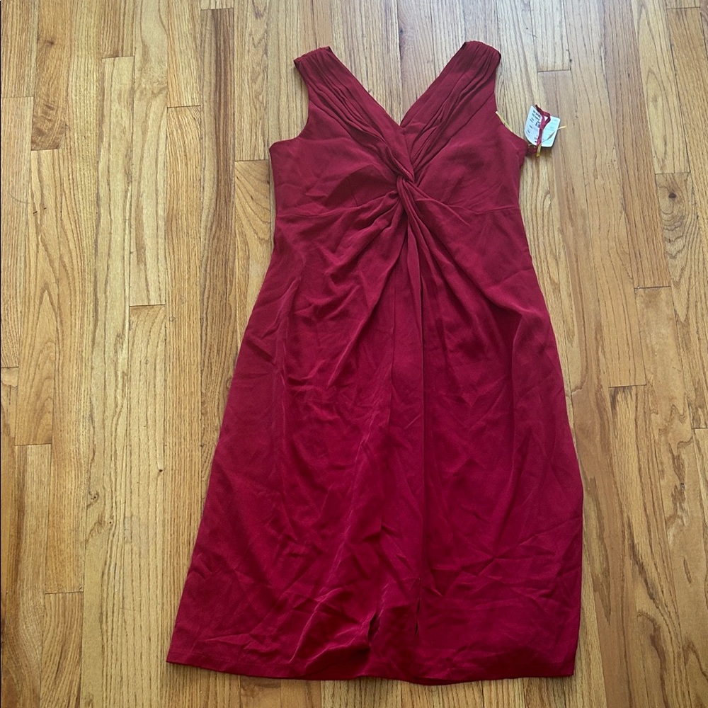 Doncaster Deep Red Midi Dress